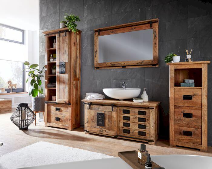 3S Frankenmöbel »Cosma« Massivholz Badezimmer-Unterschrank II Artikelbild 7