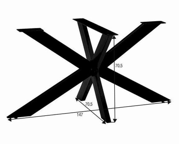 3S Frankenmöbel »StarX« Massivholz Baumkante Esstisch Artikelbild 7