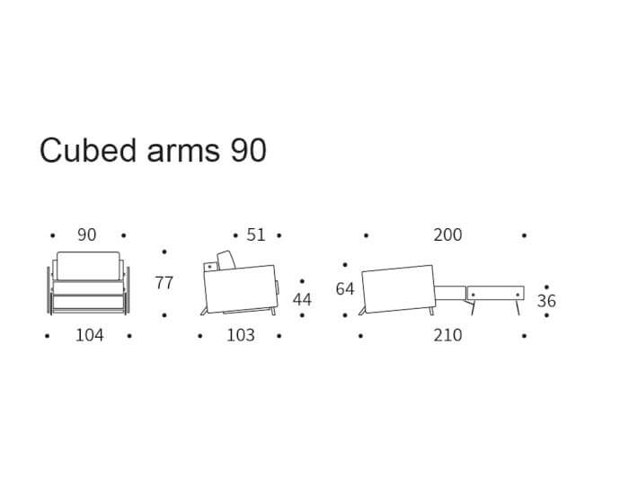 Innovation »Cubed 02« Sessel mit Armlehne Artikelbild 7