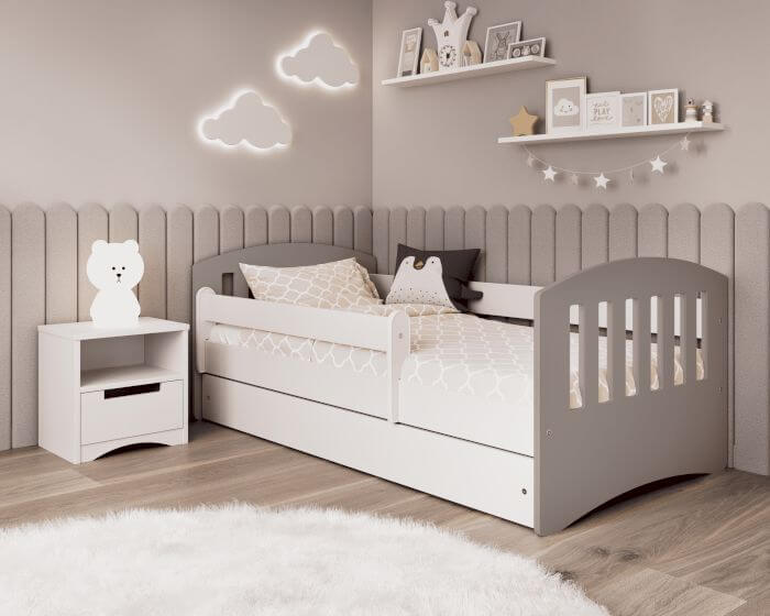 KocotKids »Classic« Bett in weiß/grau Artikelbild 7