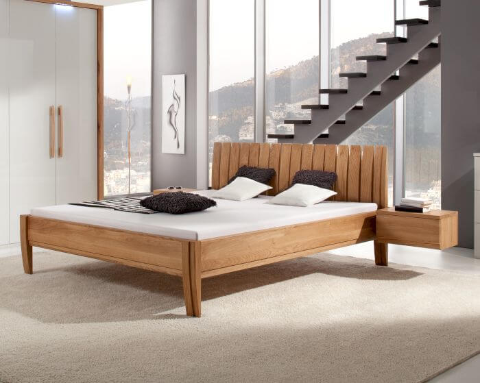 MS-Schuon Wildeiche Massivholz-Bett Piano Artikelbild 7