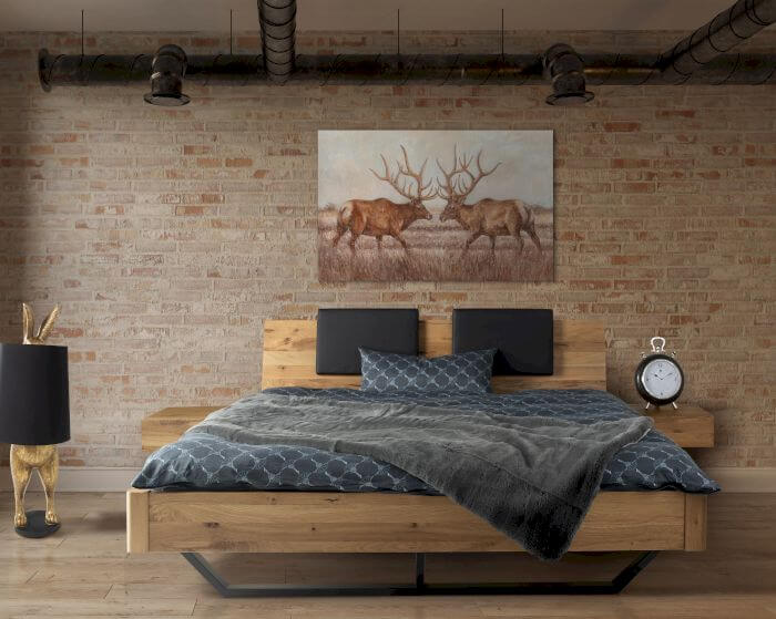 Massivholz »Dolce Vita II« Wildeiche Bett Artikelbild 7