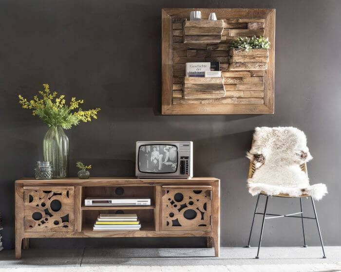 SIT Romanteaka Teak massiv Deko-Wandregal Artikelbild 7