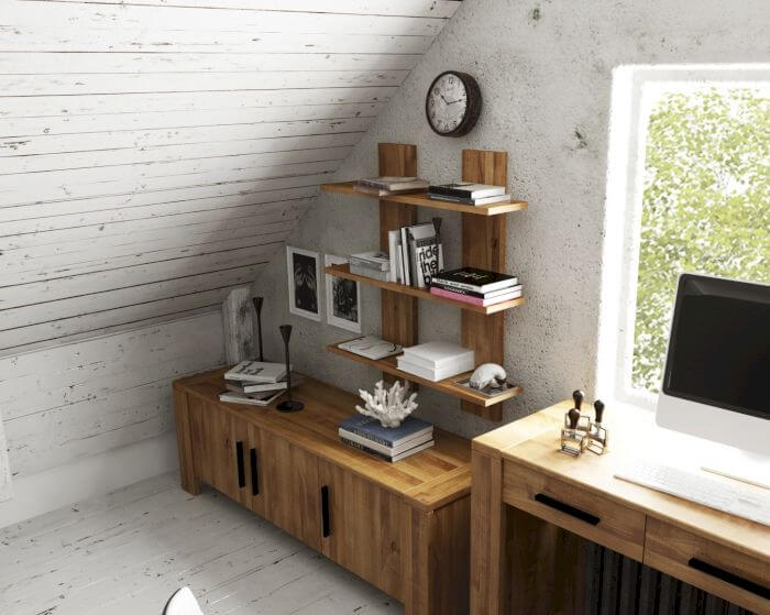 The Beds Cubic Massivholz Wandregal 3-reihig Artikelbild 7