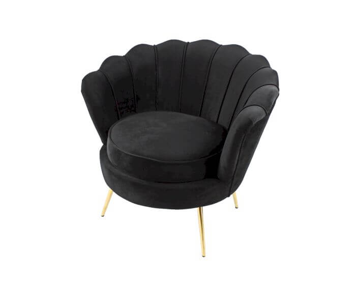 VOSS Design »Audrey« Samt Sessel schwarz Artikelbild 7