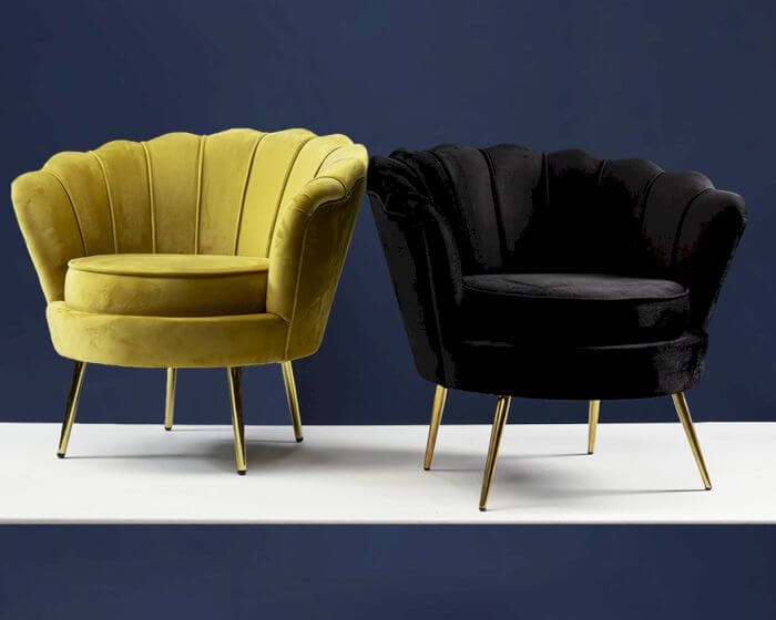VOSS Design »Audrey« Samt Sessel schwarz Artikelbild 7