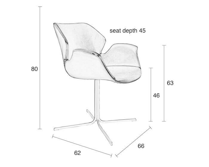 Zuiver Designer-Stuhl Nikki Artikelbild 7