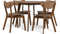 Actona »Roxby« Essgruppe rund 5-teilig Walnuss Furnier