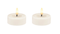 Candela Lights »Basic« Echtwachs LED-Teelicht 2er-Set