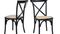 SIT »Ludwig« Rattan Stuhl 2er-Set schwarz