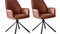 SalesFever »Sheffield« Drehstuhl 2er-Set cognac
