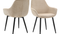 SalesFever »Steve« Armlehnstuhl 2er-Set beige