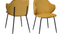 SalesFever »Thea« Armlehnstuhl 2er-Set gold