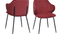 SalesFever »Thea« Armlehnstuhl 2er-Set rot