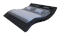 SalesFever »Wave« Polsterbett schwarz mit LED