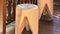 die Faktorei »Teeth« Holz-Hocker stapelbar